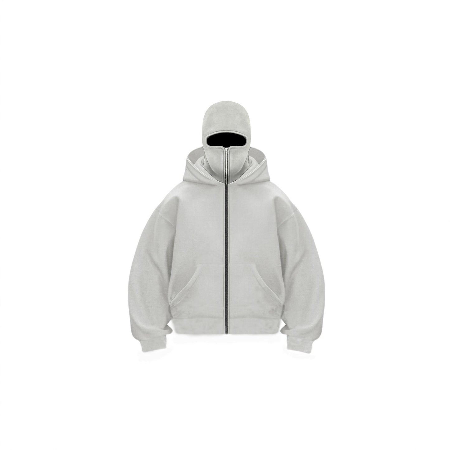 Light-colored board with hood men's hoodie